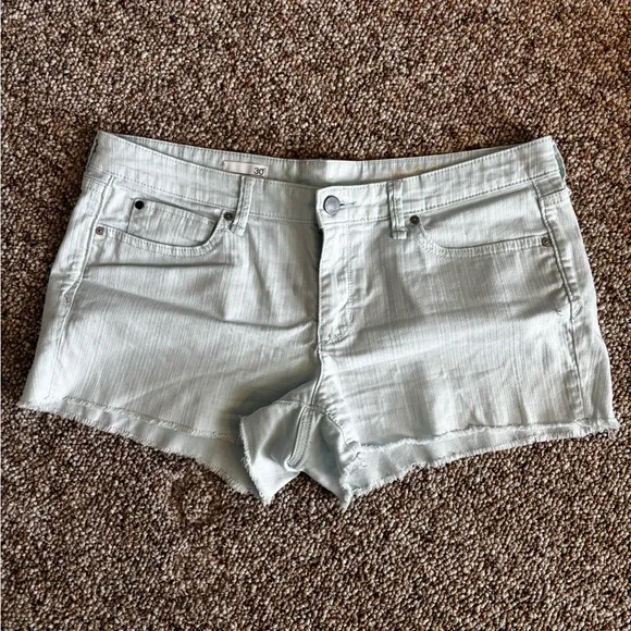 Light Blue Women's Denim Shorts - Picture 1 of 4